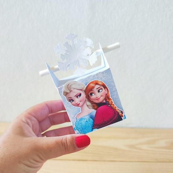 Caixa Canudo Frozen