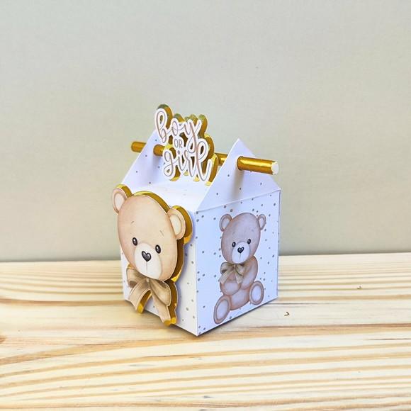 Caixa Canudo Semi Luxo Chá de Revelação Bebê