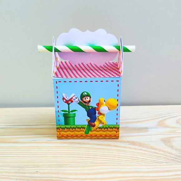 Caixa Canudo Super Mario