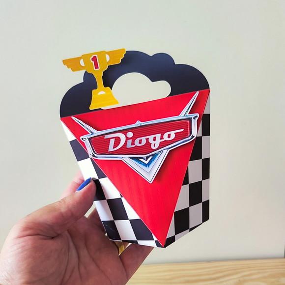 Caixa Coração Carros Disney