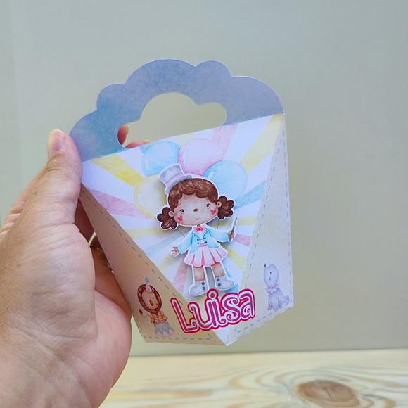 Caixa Coração Circo Rosa