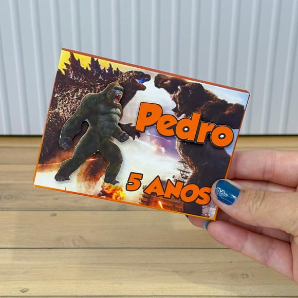 Caixa Personalizada Godzilla Vs Kong para Kitkat