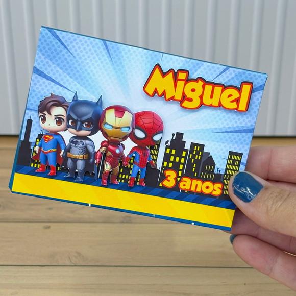 Caixa Personalizada Heróis Baby para Kitkat