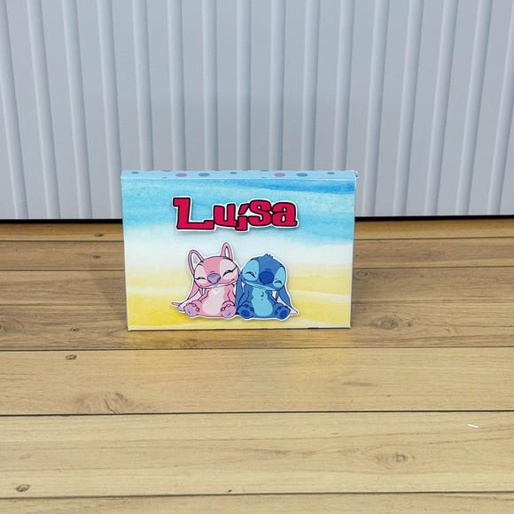 Caixa Personalizada Stitch e Angel para Kitkat