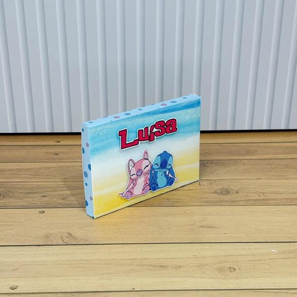 Caixa Personalizada Stitch e Angel para Kitkat