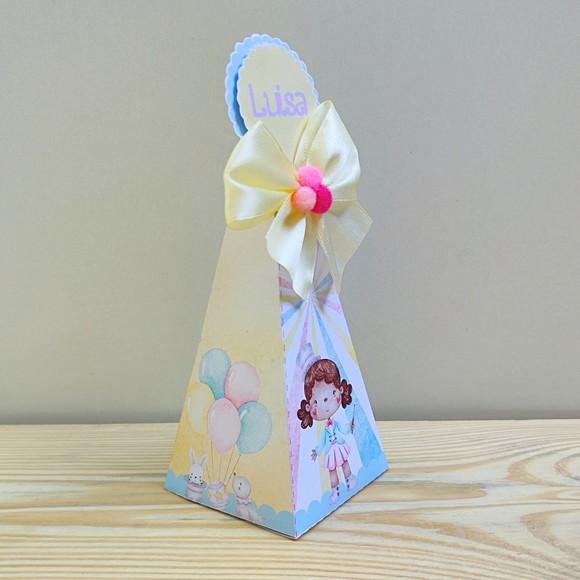 Caixa Pirâmide Circo Rosa