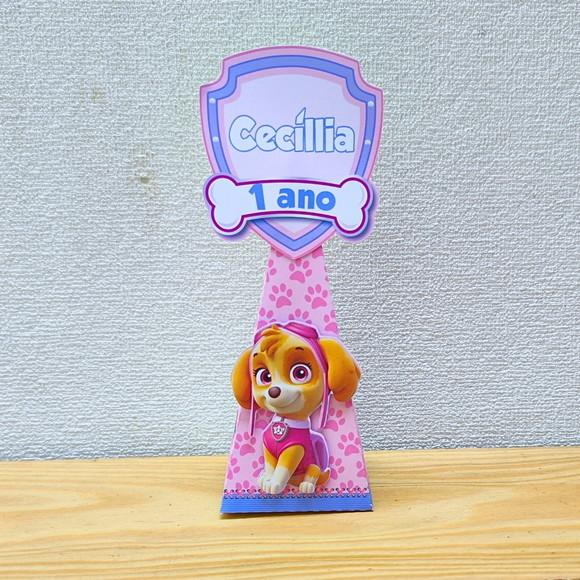 Caixa Pirâmide Skye - Patrulha Canina