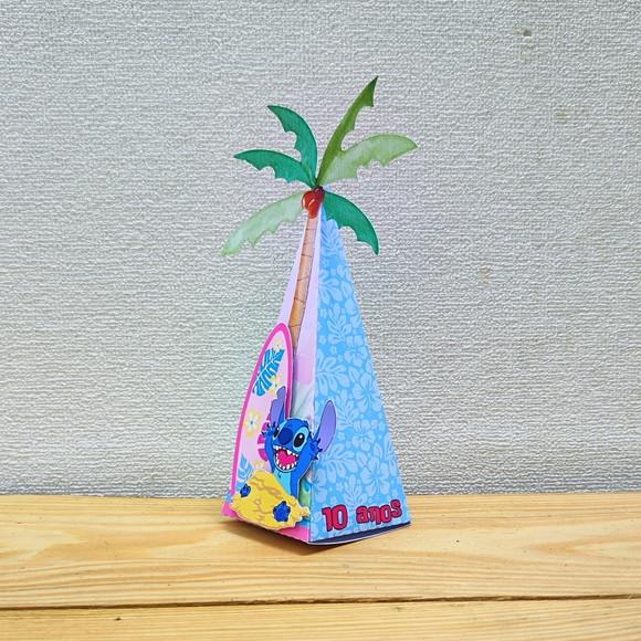 Caixa Pirâmide Stitch