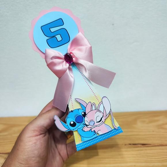 Caixa Pirâmide Stitch e Angel - Unissex