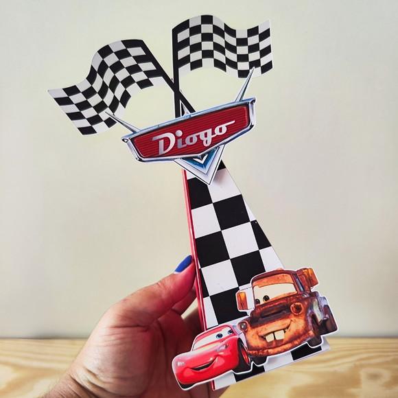 Kit 40 Caixas Personalizadas Carros Disney