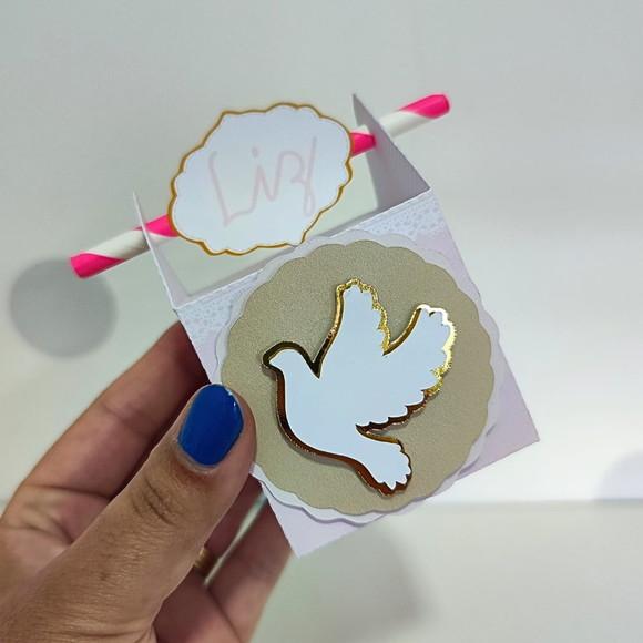 Kit 40 Caixas Personalizadas Luxo Batizado