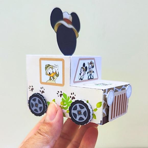 Kit 40 Caixas Personalizadas Mickey Safari