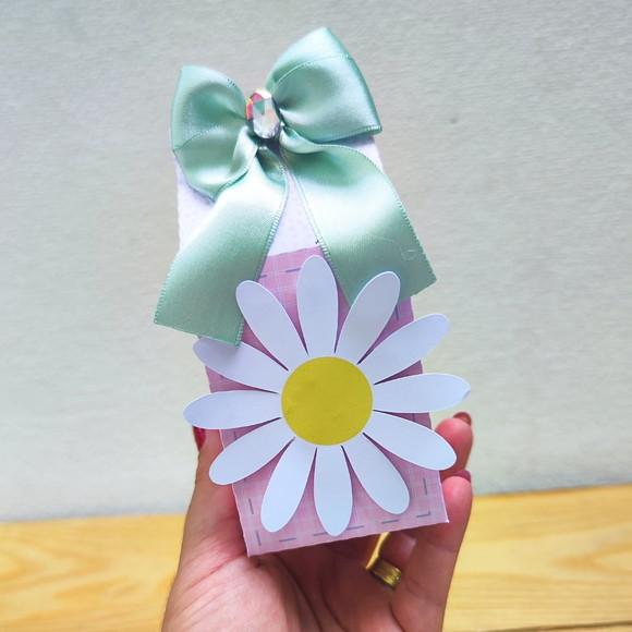 Kit 40 Caixas Personalizadas Margaridas
