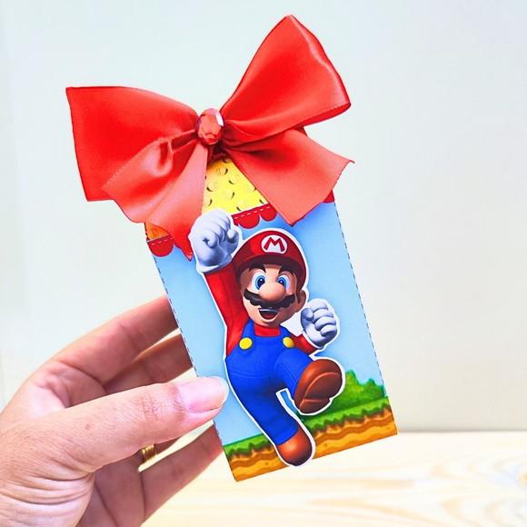 Kit 40 Caixas Personalizadas Super Mario