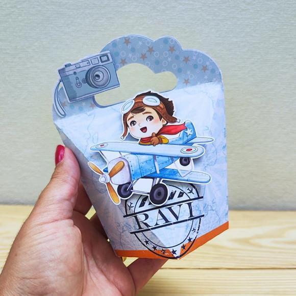 Kit 40 Caixas Personalizadas Volta ao Mundo