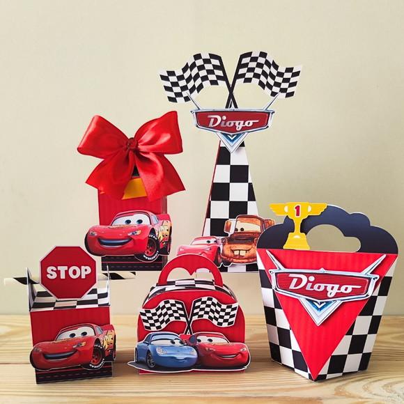 Kit 50 Caixas Personalizadas Carros Disney