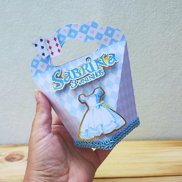 Kit de 20 Caixas Personalizadas Luxo Alice no Pais das Mara.