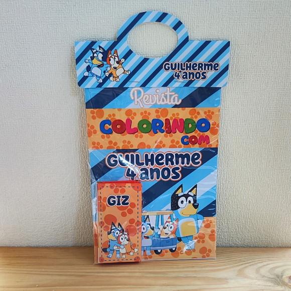 Kit de Colorir para Lembrancinha Bluey