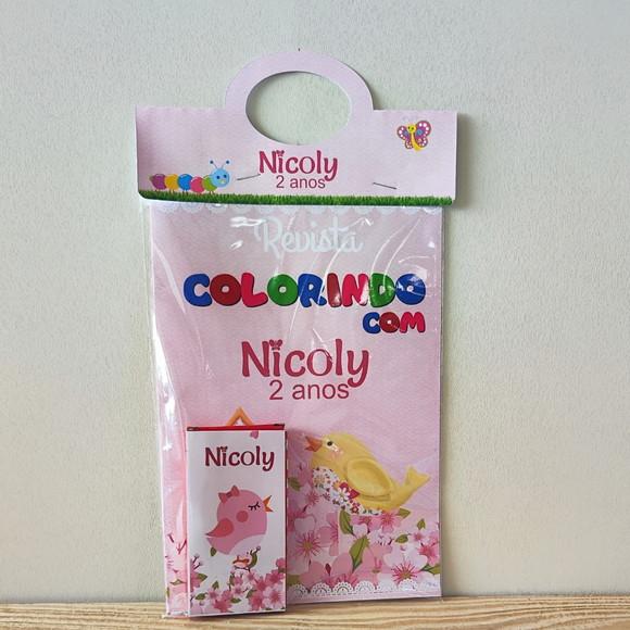 Kit de Colorir para Lembrancinha Jardim Encantado