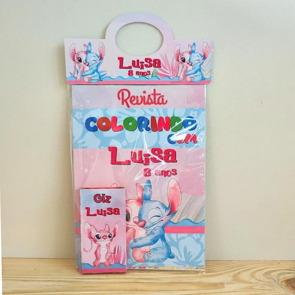 Kit de Colorir para Lembrancinha Lilo e Stitch