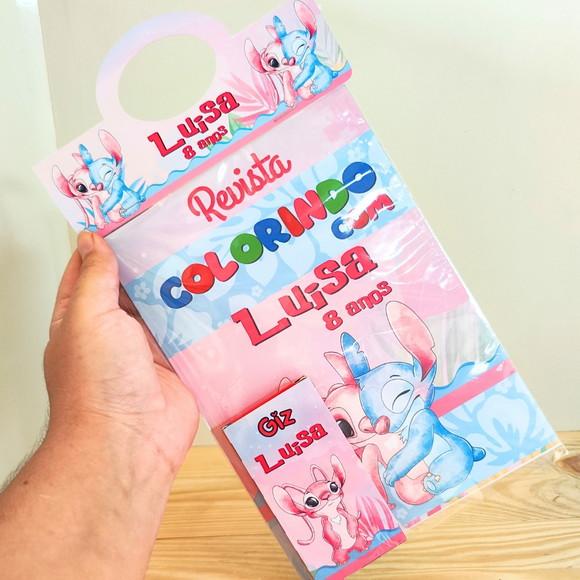 Kit de Colorir para Lembrancinha Lilo e Stitch