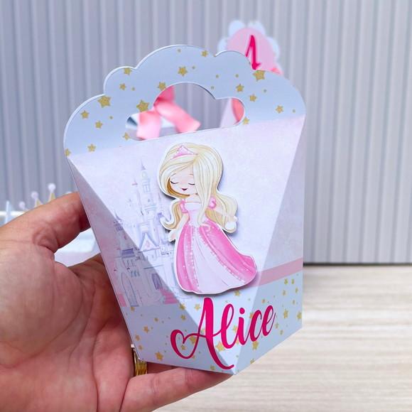 Kit Festa 15 Caixas Personalizada as Princesas Disney