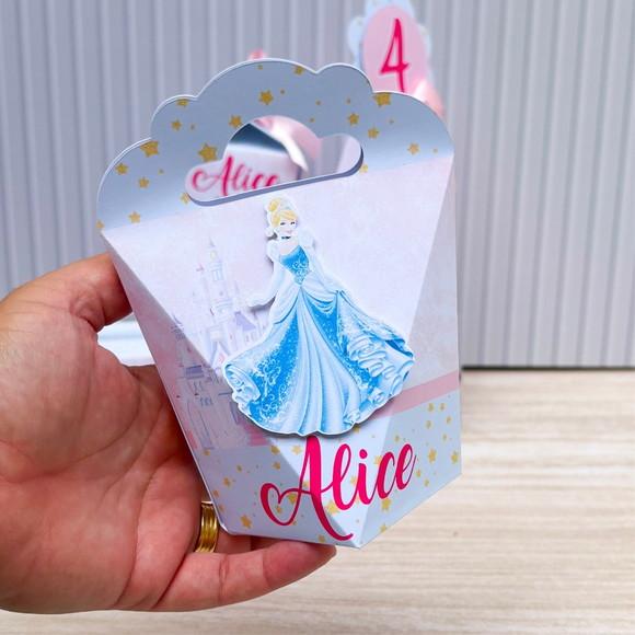 Kit Festa 15 Caixas Personalizada as Princesas Disney