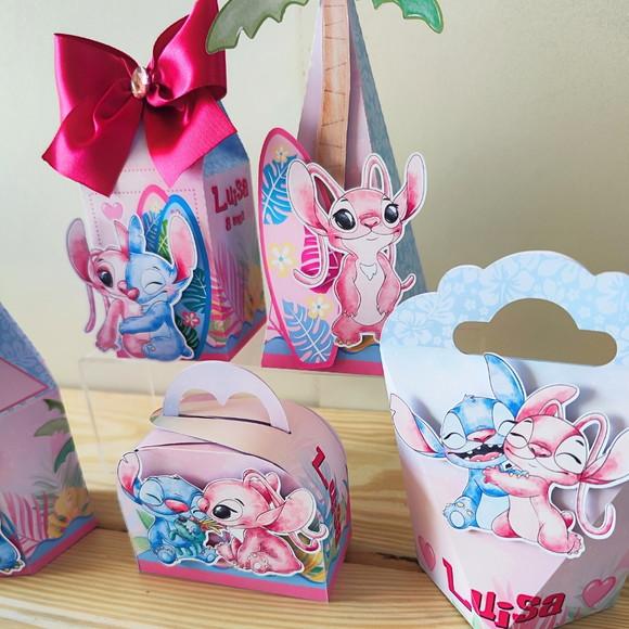 Kit Festa 15 Caixas Personalizadas Lilo e Stitch