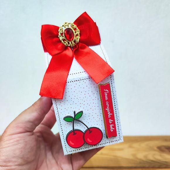 Kit Festa 15 Caixas Personalizadas Luxo Cerejinha