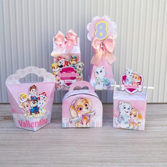 Kit Festa 15 Caixas Personalizadas Semi Luxo Skye e Everest