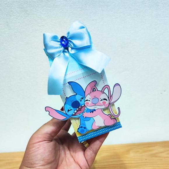 Kit Festa 15 Caixas Personalizadas Stitch e Angel