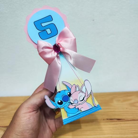Kit Festa 15 Caixas Personalizadas Stitch e Angel