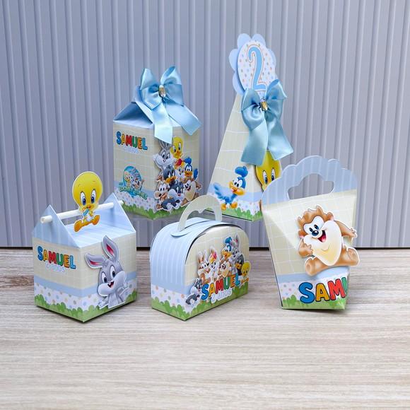 Kit Festa 20 Caixas Personalizadas Baby Looney Tunes