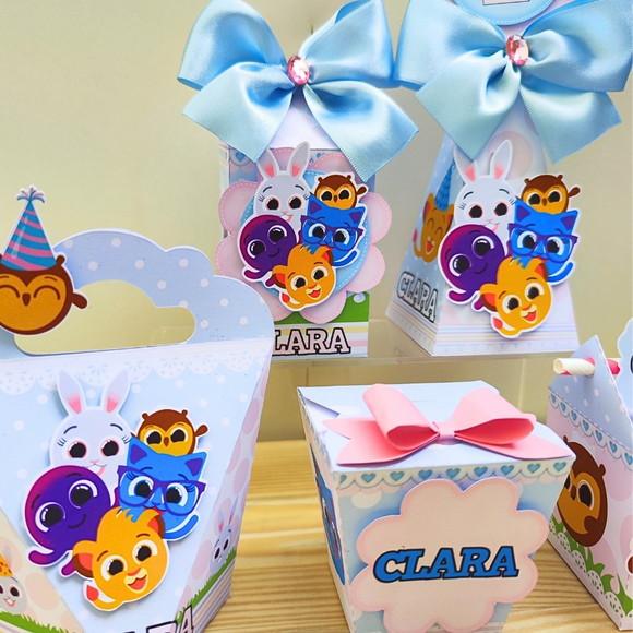 Kit Festa 20 Caixas Personalizadas Bolofofos