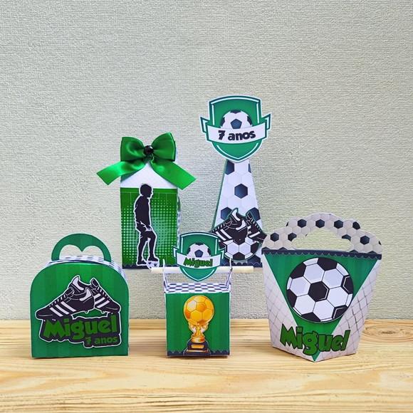 Kit Festa 20 Caixas Personalizadas Futebol