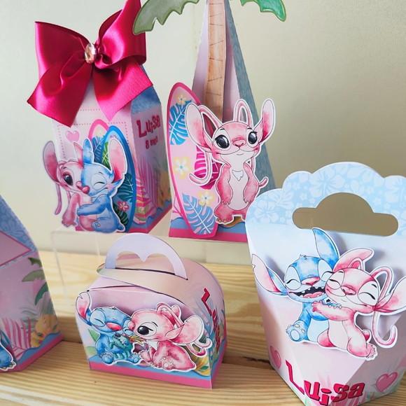 Kit Festa 20 Caixas Personalizadas Lilo e Stitch