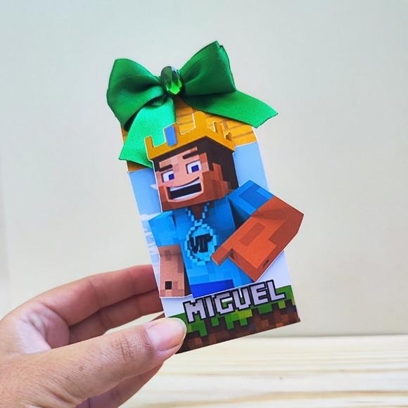 Kit Festa 20 Caixas Personalizadas Minecraft