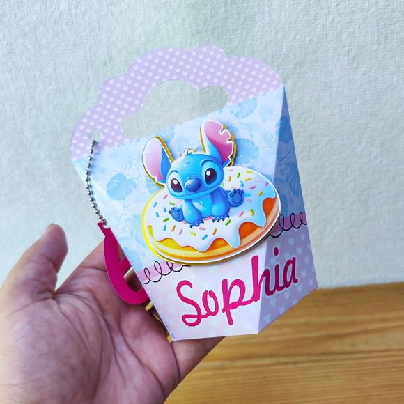 Kit Festa 20 Caixas Personalizadas Semi Luxo Stitch Doceria