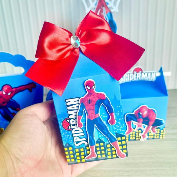 Kit Festa 30 Caixas Personalizadas Homem Aranha