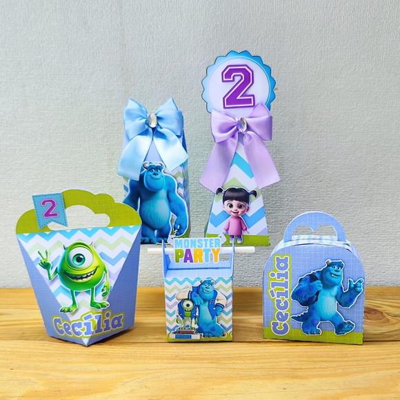 Kit Festa 30 Caixas Personalizadas Monstros S.a