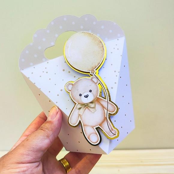 Kit Festa 30 Caixas Personalizadas Semi Luxo Chá Revelação