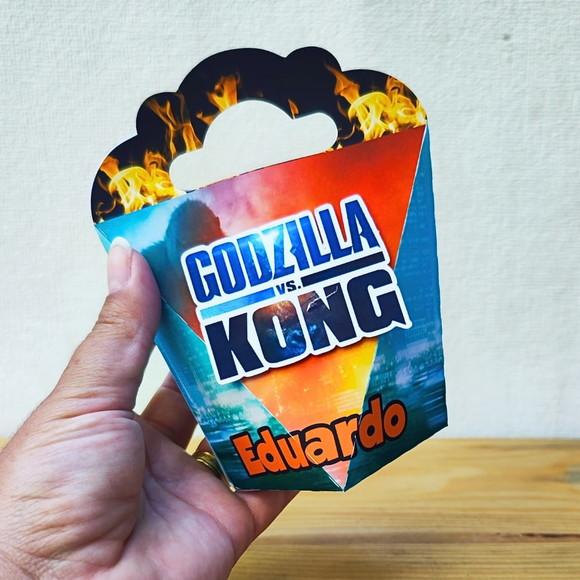 Kit Festa 40 Caixas Personalizadas Godzilla Vs Kong