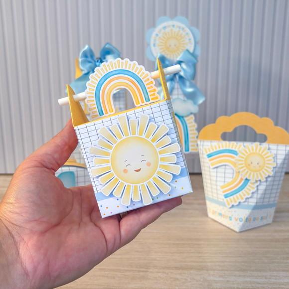 Kit Festa 40 Caixas Personalizadas Primeira Volta ao Sol