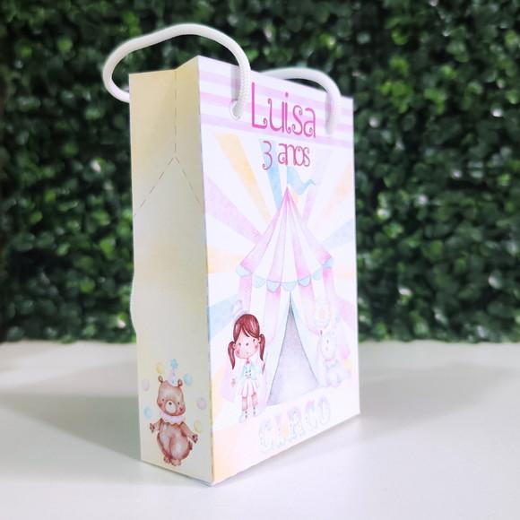 Sacola para Lembrancinha Circo Rosa