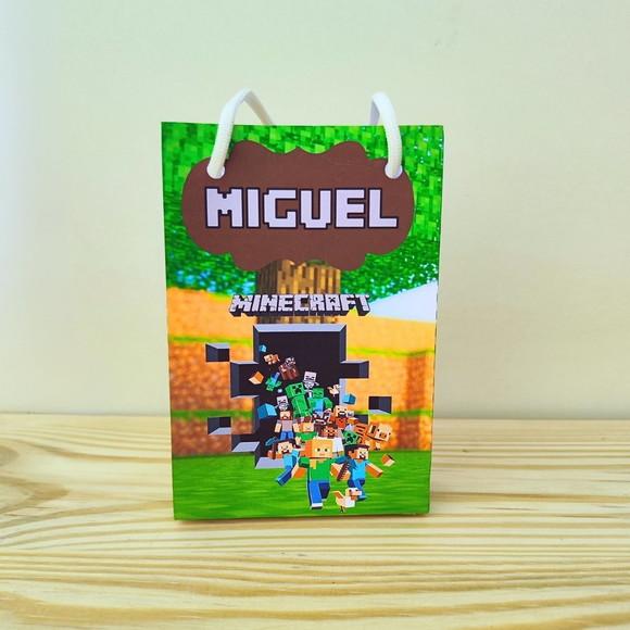 Sacola para Lembrancinha Minecraft