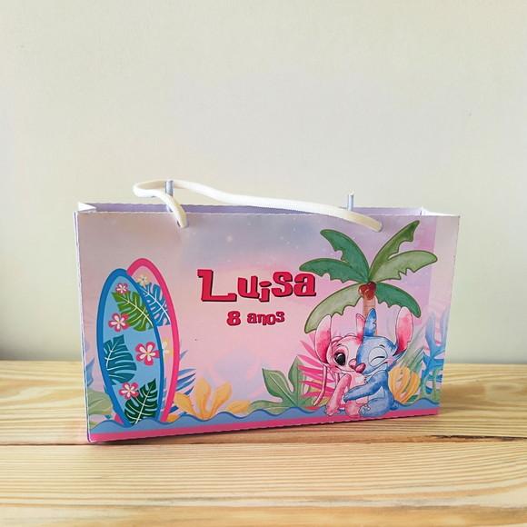 Sacola Tamanho G Personalizada Lilo e Stitch