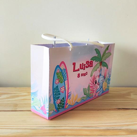 Sacola Tamanho G Personalizada Lilo e Stitch