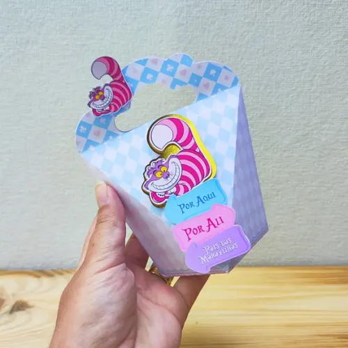 20 Caixas Personalizadas Luxo Alice no Pais das Maravilhas