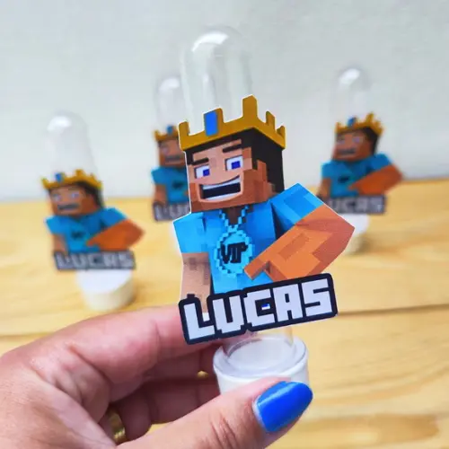 Aplique para Tubete Minecraft