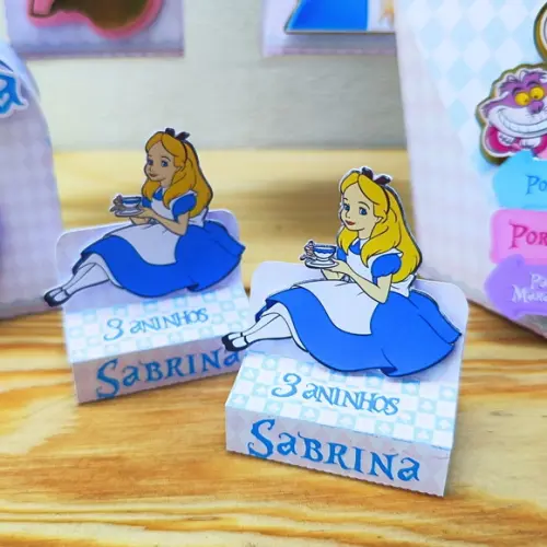 Bis Duplo Personalizado Alice no Pais das Maravilhas